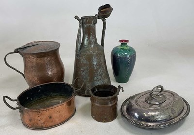Lot 138 - A quantity of copper items, together with a...