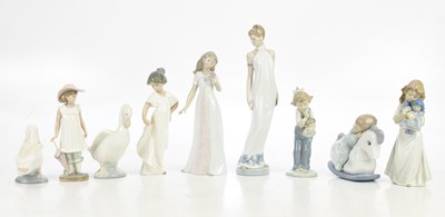 Lot 1564 - NAO; a collection of nine figure including two...