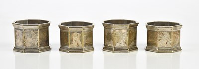 Lot 1232 - WSHS; a set of four George V hallmarked silver...