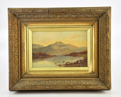 Lot 1931 - UNATTRIBUTED; oil on canvas, Highland loch...