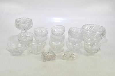 Lot 1690 - A collection of cut glass, mainly consisting...
