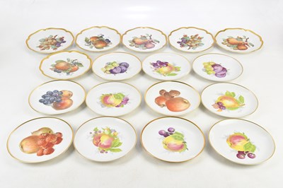 Lot 1660 - OHME; a collection of six gilt rimmed plates,...