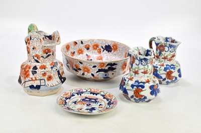 Lot 1630 - MASONS; a collection of ironstone items,...