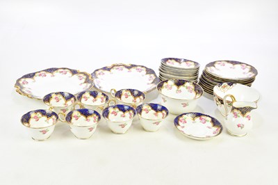 Lot 1666 - ADDERLEYS; a floral and gilt decorated part...
