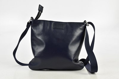 Lot 673 - LULU GUINNESS; a navy blue soft calfskin...
