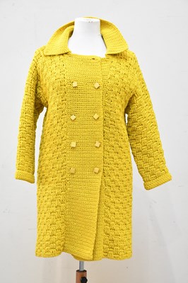Lot 781 - PAT CROWLEY; a 1970s vintage yellow hand...