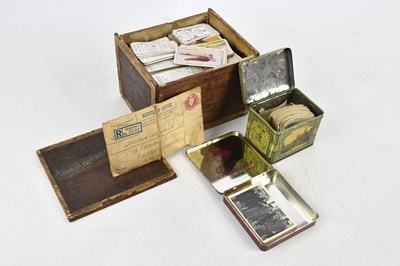 Lot 1785 - A collection of cigarette cards including army...