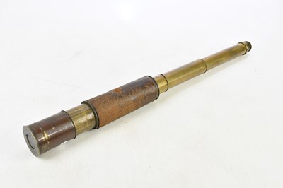 Lot 2486 - An early 20th century two draw brass and...