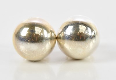Lot 303 - TIFFANY & CO;  a pair of 'Hardware' earrings,...