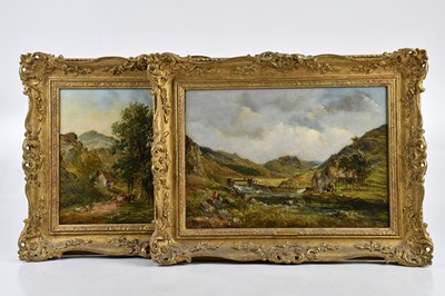 Lot 531 - ALFRED VICKERS; a pair of oils on canvas,...