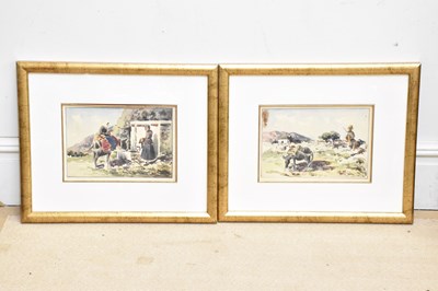 Lot 1953 - UNATTRIBUTED; a pair of watercolours, both of...