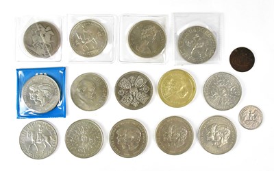 Lot 984 - A Victorian 1891 crown, commemorative crowns...