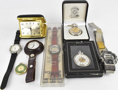 Lot 1262 - Various watches, fob watches and pocket...
