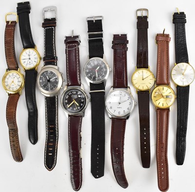 Lot 1309 - Nine various gentlemen's watches to include...