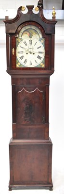 Lot 162 - EDWARD EVANS, LIVERPOOL; a mahogany longcase...