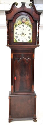 Lot 170 - An early 19th century mahogany longcase clock,...