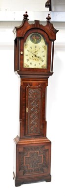 Lot 172 - A 19th century mahogany longcase clock, with...