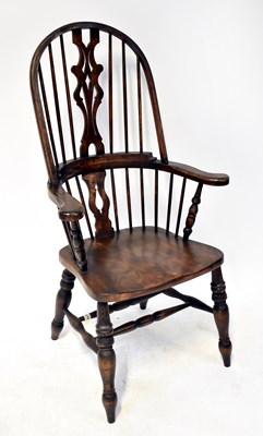 Lot 35 - A 19th century Windsor chair, with double...