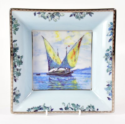 Lot 371 - PATEK PHILIPPE; a porcelain square bowl by...
