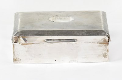 Lot 919 - A George VI hallmarked silver cigarette box,...