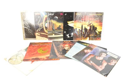 Lot 568 - ROCK; ten records comprising Magnum 'On a...