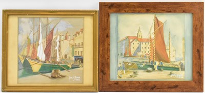 Lot 338 - JOHN E. BISHOP (active 1970s); watercolour and...