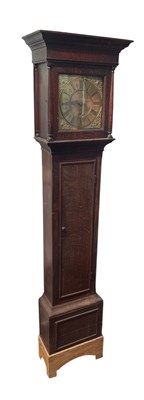 Lot 2244 - A 19th century oak cased thirty hour longcase...