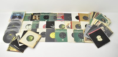 Lot 461 - THE BEATLES; over seventy related 45rpm...