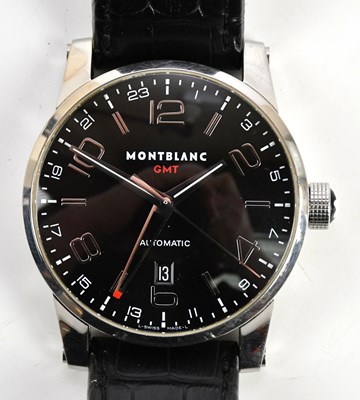 Lot 564 - MONTBLANC; a gentleman's stainless steel...