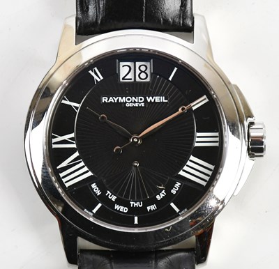 Lot 586 - RAYMOND WEIL; a gentleman's stainless steel...