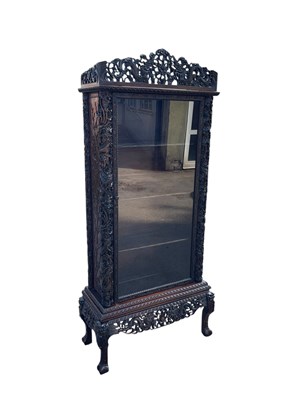 Lot 2119 - An early 20th century Chinese carved rosewood...