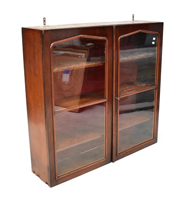 Lot 66 - A Victorian mahogany glazed cupboard with...