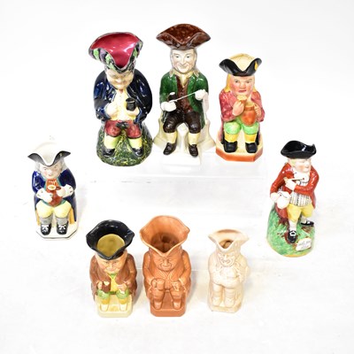 Lot 228 - Eight vintage and antique Toby jugs, height of...