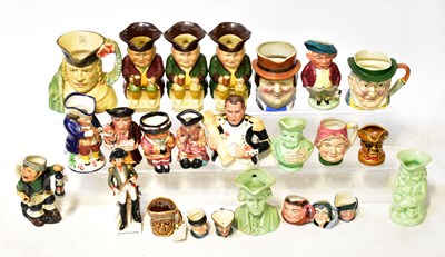 Lot 229 - Twenty-five character and Toby jugs including...