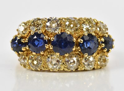 Lot 34 - An impressive yellow metal diamond and...