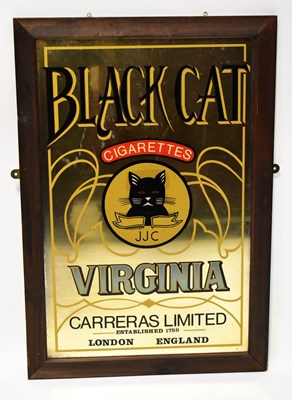 Lot 117 - An advertising mirror for 'Black Cat...