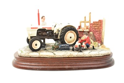 Lot 316 - BORDER FINE ARTS; a tractor figure group,...