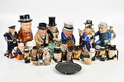 Lot 1566 - A collection of character jugs relating to...