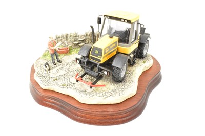 Lot 320 - BORDER FINE ARTS; a tractor figure group,...
