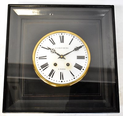 Lot 181 - F. L. HAUSBURG; a 19th century eight-day wall...