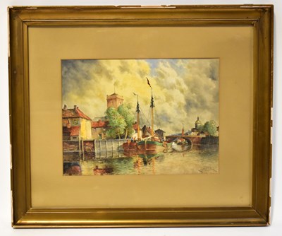 Lot 469 - LOUIS VAN STAATEN (19th century); watercolour,...