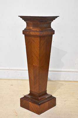 Lot 2114 - An Edwardian inlaid mahogany stand, height 113cm.