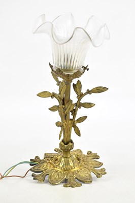 Lot 2425 - An Arts and Crafts gilt metal wall light, with...
