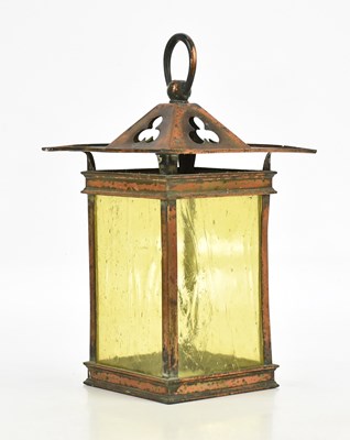Lot 2414 - An Arts and Crafts copper plated hanging...