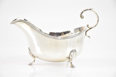 Lot 1400 - REID & SONS; a George V hallmarked silver...