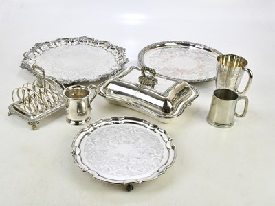 Lot 1006 - A small collection of electroplated items...