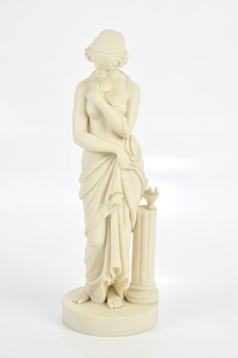 Lot 1528 - A 19th century Parian ware figure, 'Venus in...
