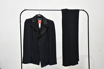 Lot 759 - BAZAAR BY CHRISTIAN LACROIX; a black crepe...