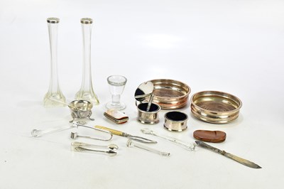 Lot 1023 - A small collection of plated items including...