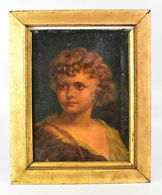 Lot 648 - J. CILLON (19th century); oil on canvas, head...